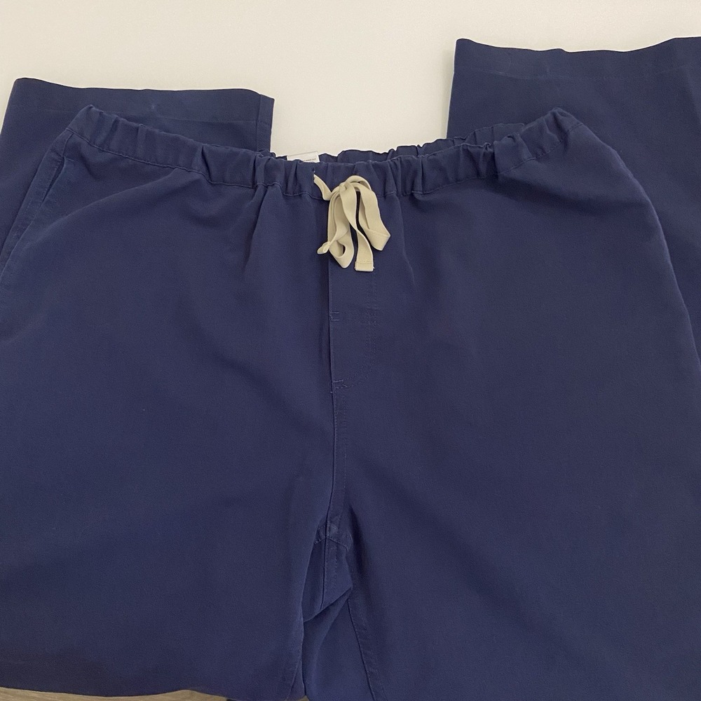 Figs Men's Scrub Pants Technical Collection Pisco Navy Blue FM4500 Sz L FLAW